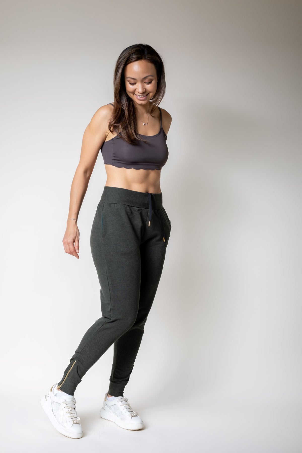 US, She-Wolf Do-Knot-Joggers - Olive, Workout Pants Women